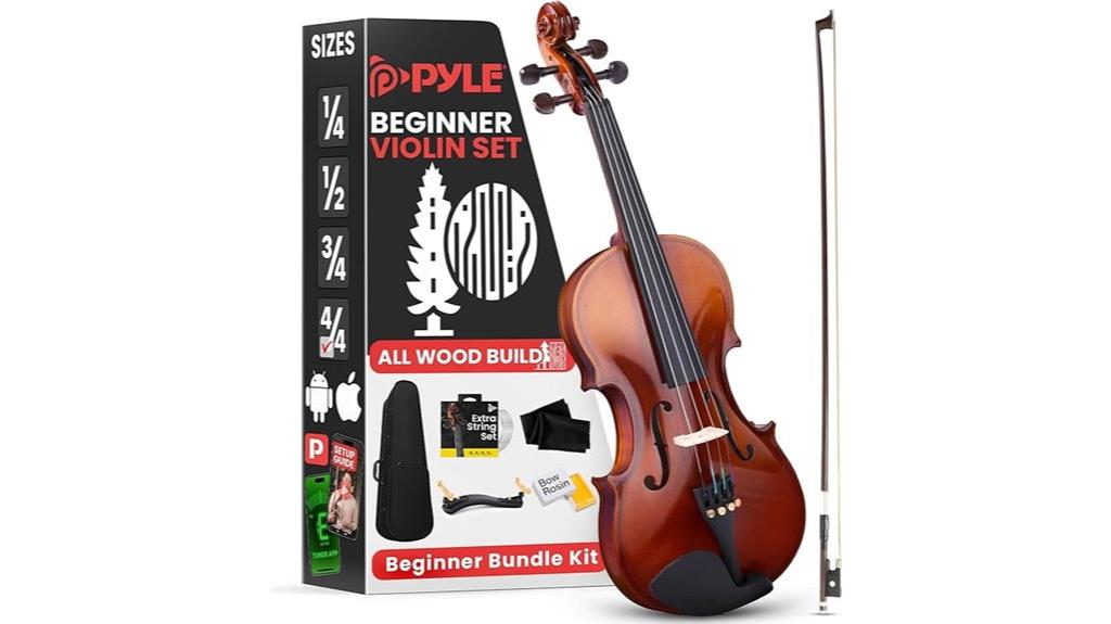 beginner violin kit with accessories