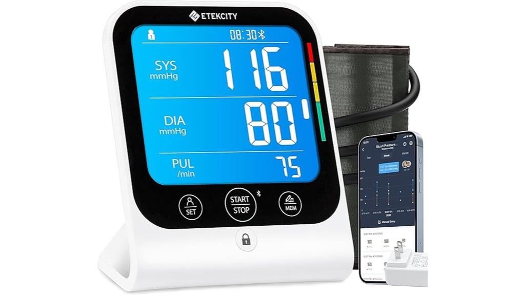 bluetooth bp monitor with app