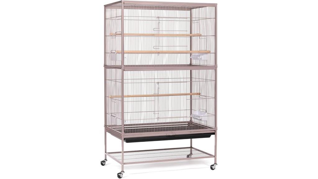 blush finish bird cage