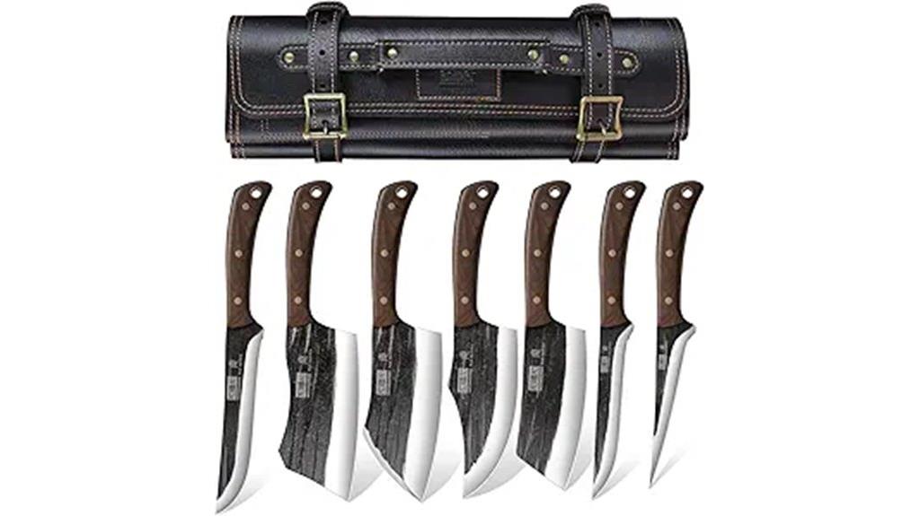 butcher knife set roll