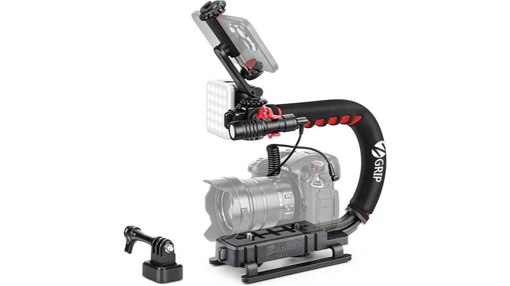 camera stabilizer with accessories