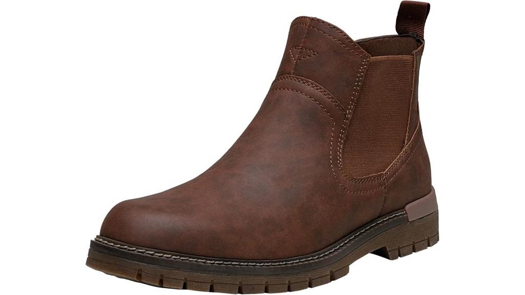 casual waterproof slip on boots