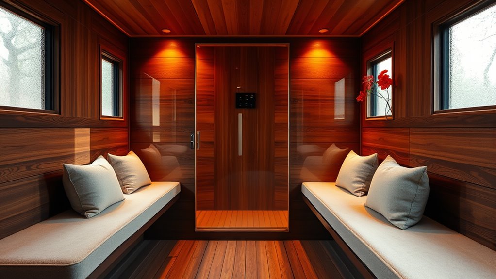 choosing spacious safe sauna