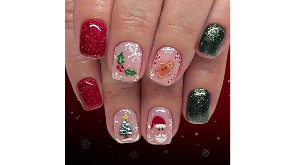 christmas nail art set