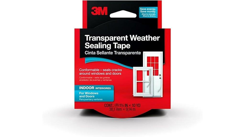 clear weatherproof sealing tape
