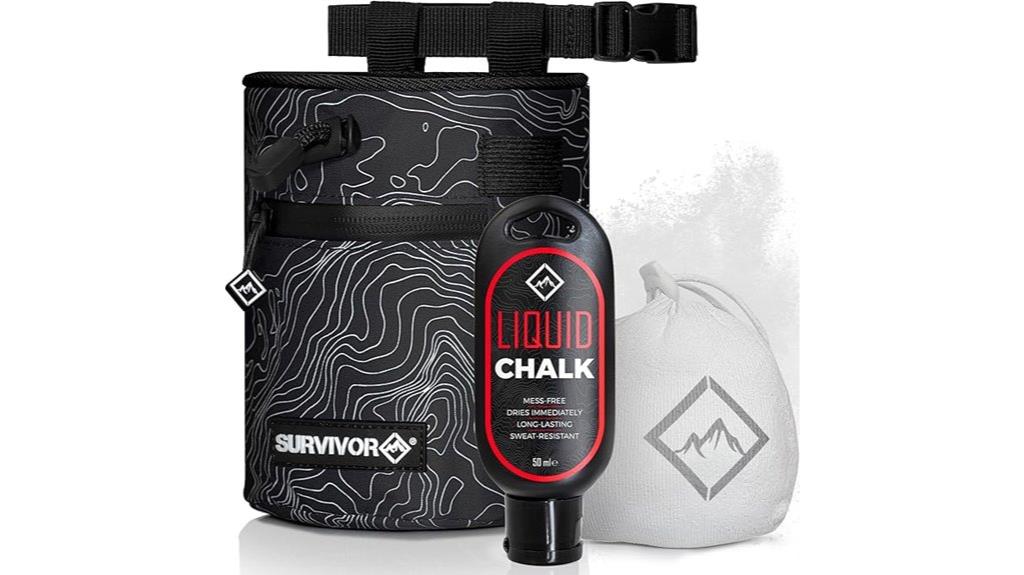 climbing chalk bag set