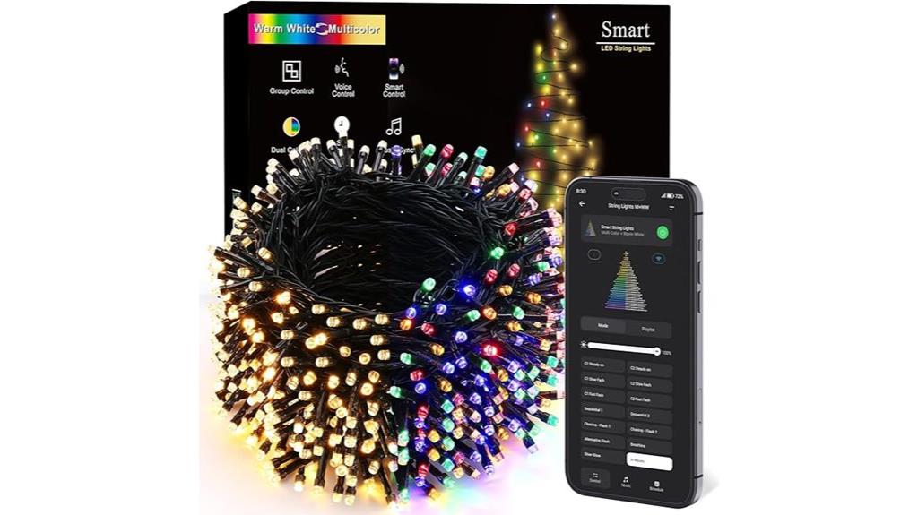 colorful long led string