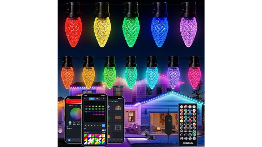 colorful waterproof string lights