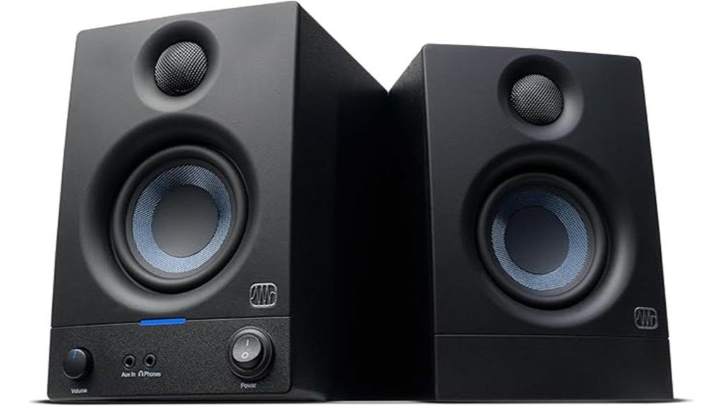 compact studio monitor pair