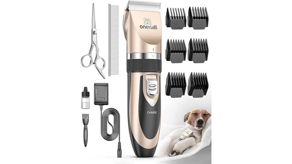 cordless grooming kit gold