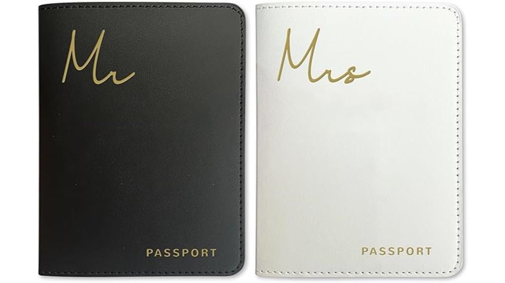 couple s passport holder set