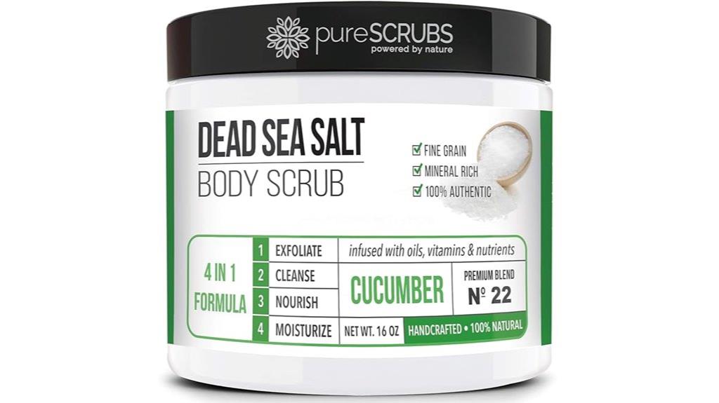 cucumber body scrub set