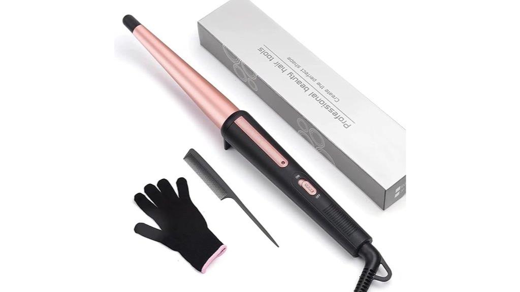 curling wand with glove