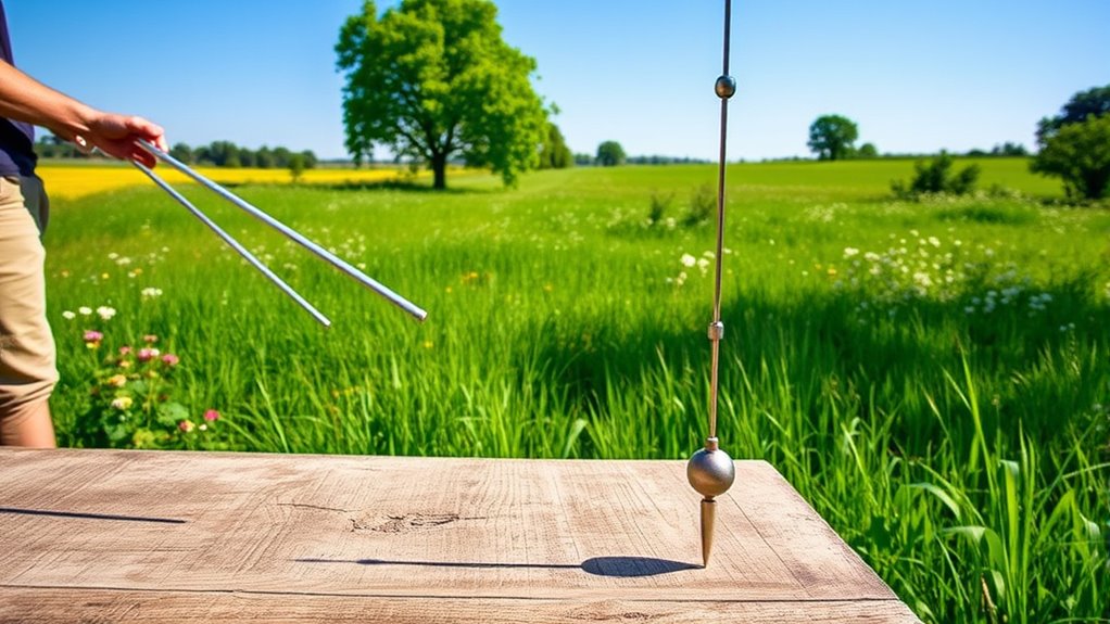 divining with rods and pendulums