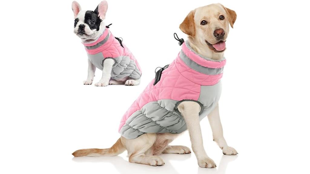 dog winter fleece vest