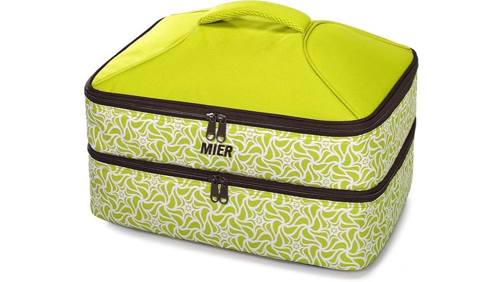 double layer insulated casserole carrier