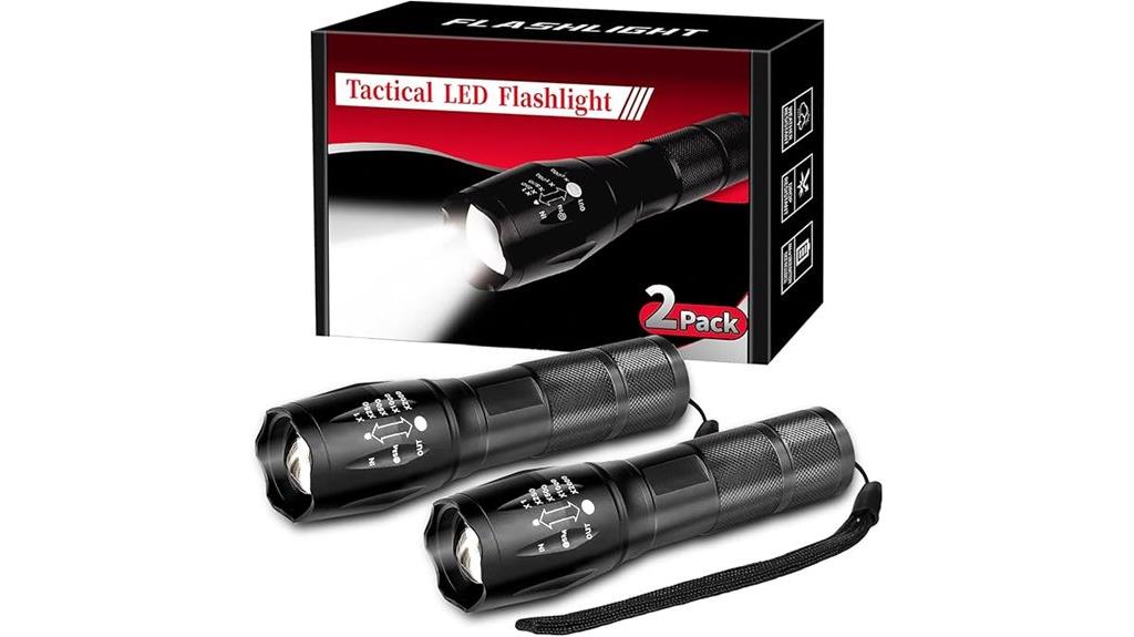 dual bright led flashlights