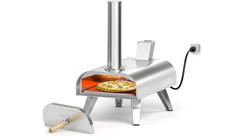 dual fuel outdoor pizza oven