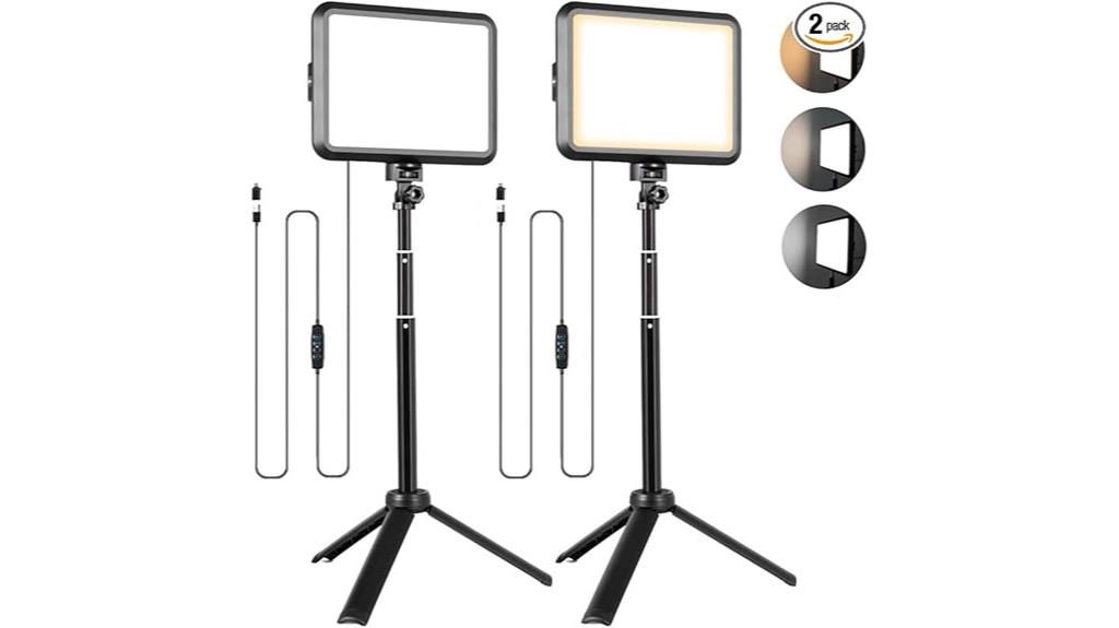 dual led photography lights