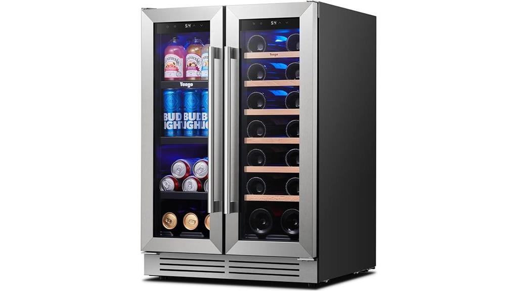 dual zone beverage cooler