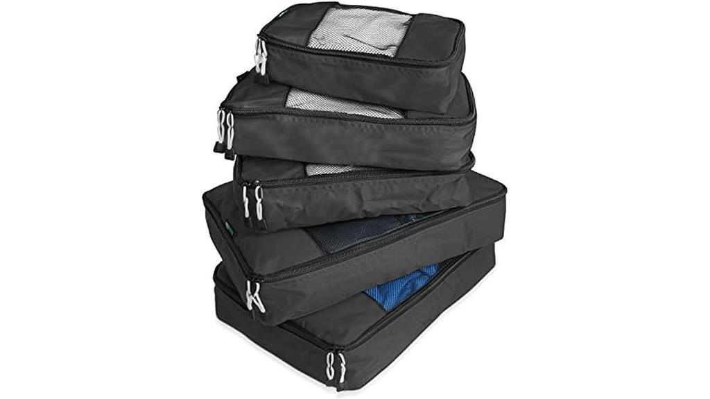 durable 5 piece travel organizer