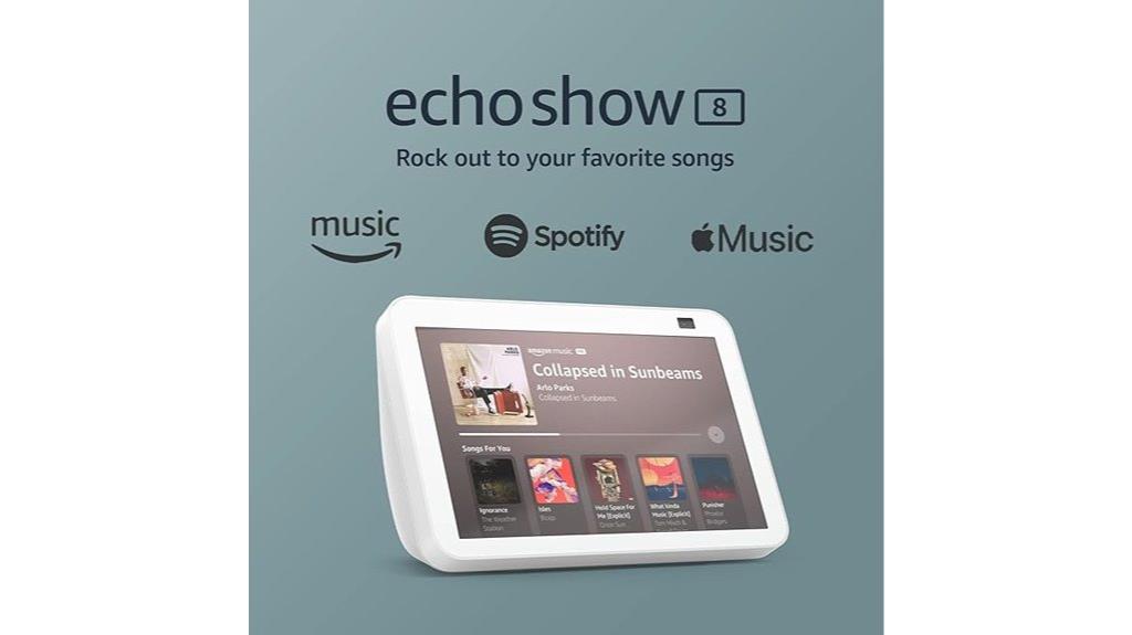 echo show 8 glacier white