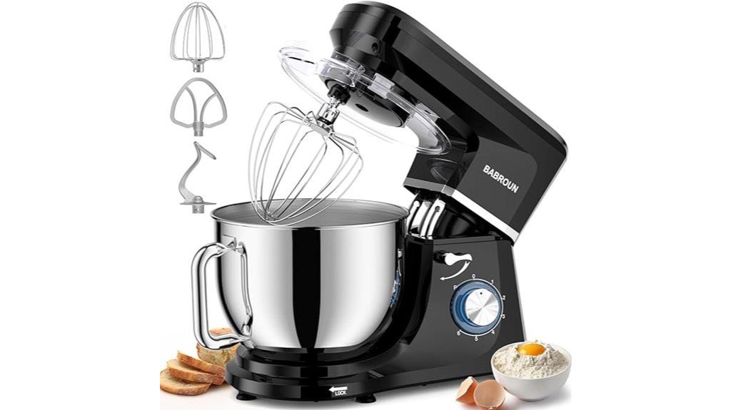electric black dough mixer