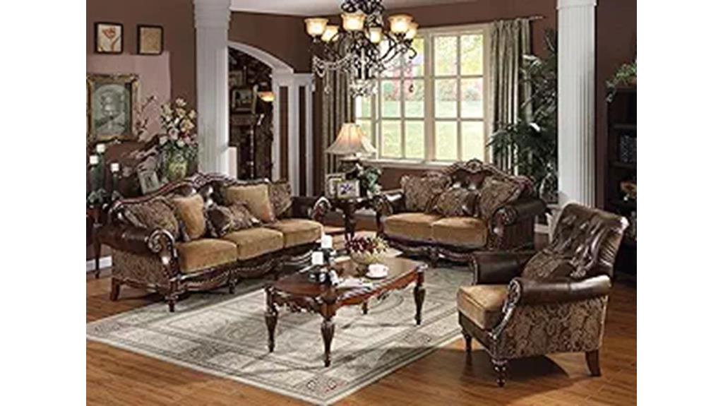 elegant 4 piece living set