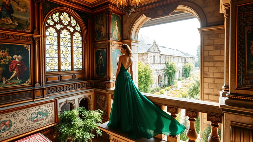 elegant historic castle interiors