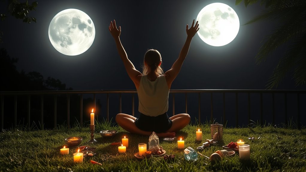 embrace moonlit sacred space