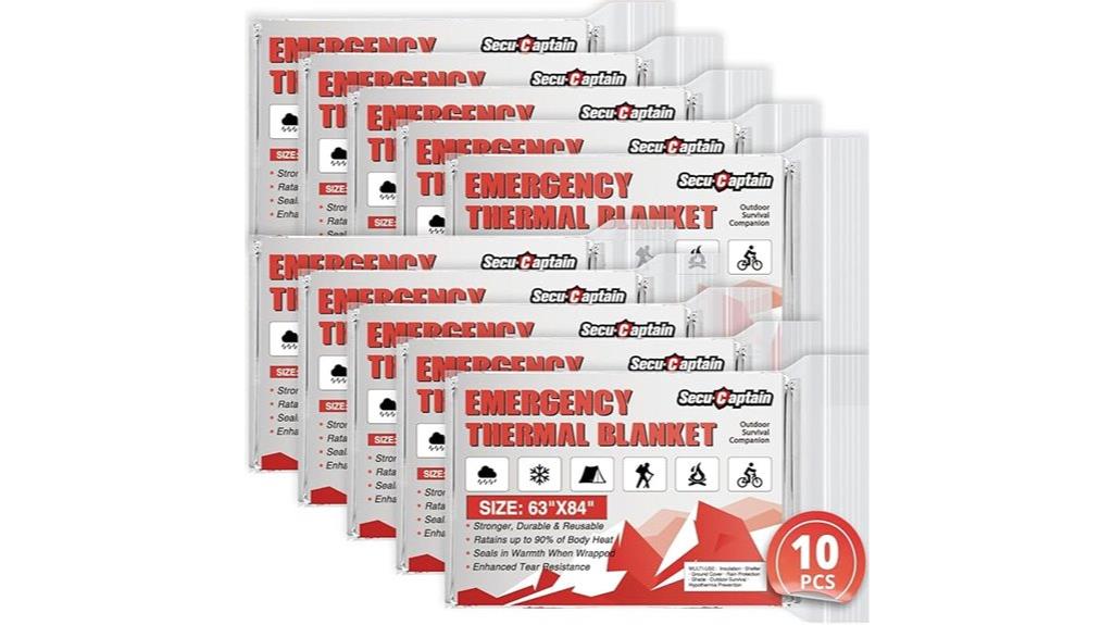 emergency thermal blankets pack