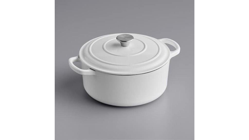 enamelled cast iron casserole