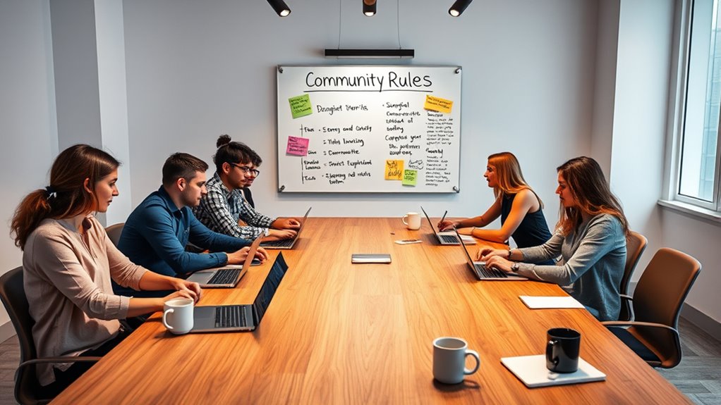 establish clear community guidelines