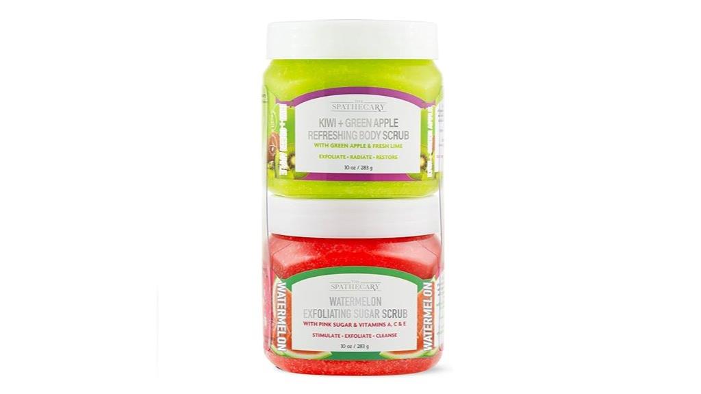 exfoliating body scrubs set