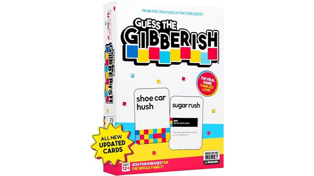 family guessing card game