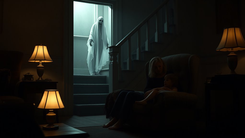 family overwhelmed by poltergeist