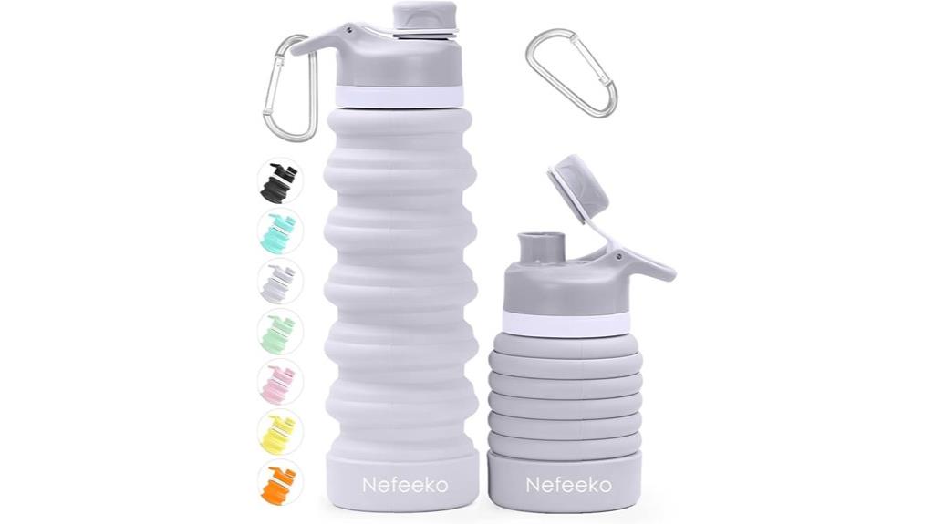foldable bpa free travel bottle