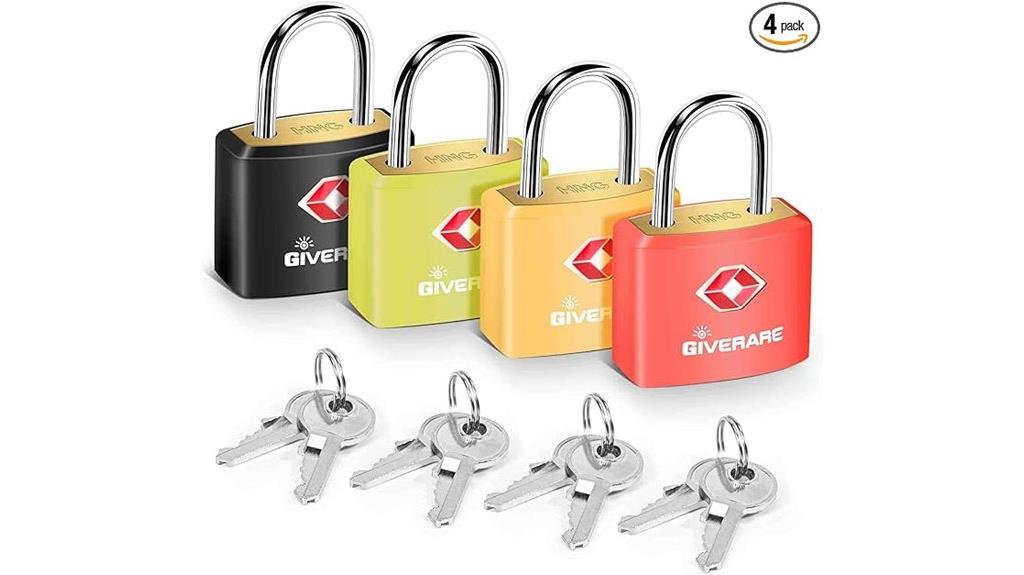 four lock sets included