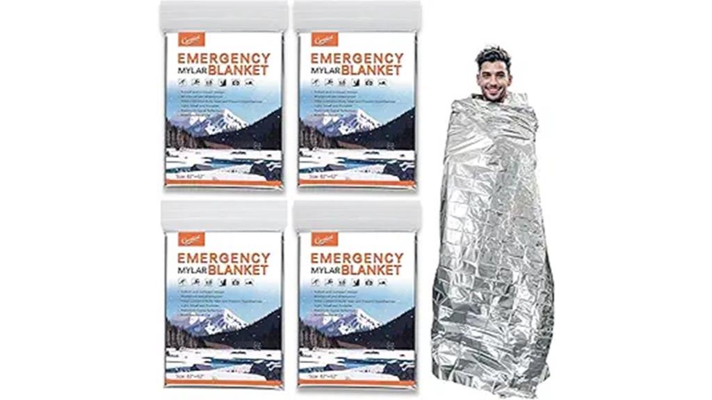 four pack thermal blankets