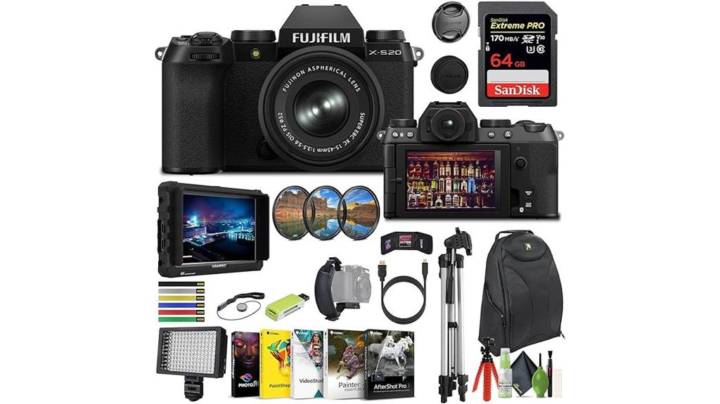 fujifilm x s20 camera bundle
