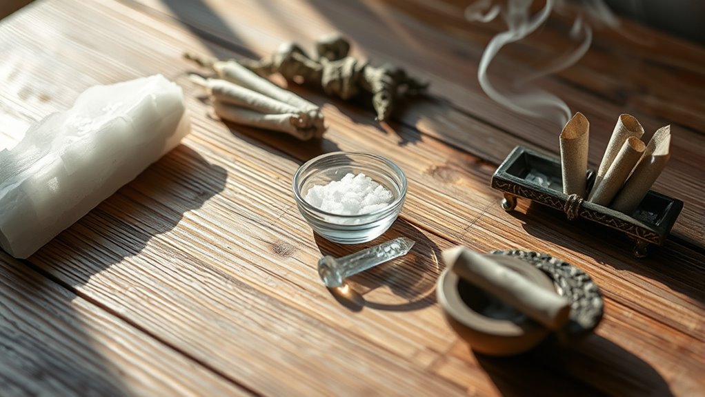 gather tools for spiritual cleansing