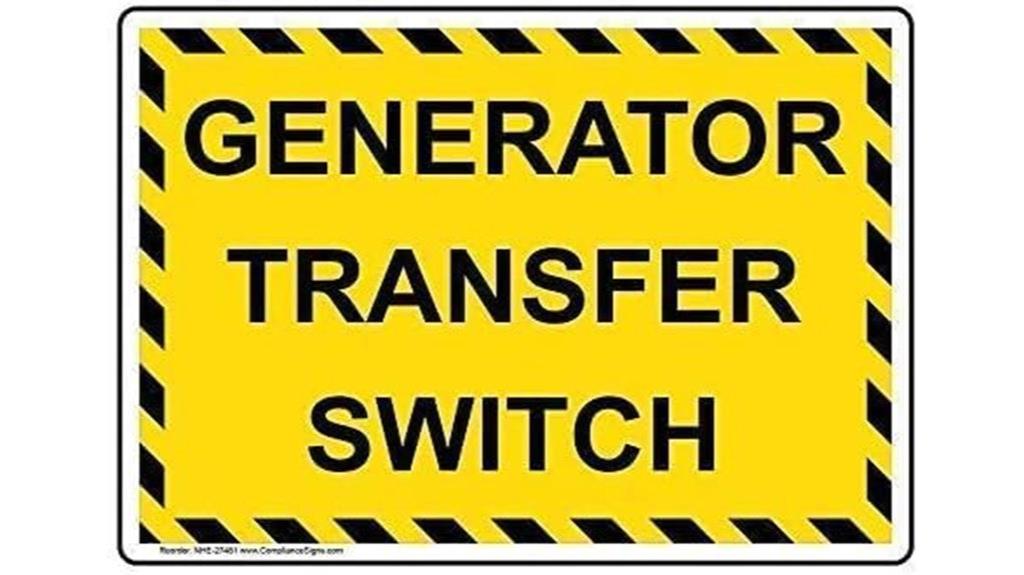 generator sign indoor outdoor