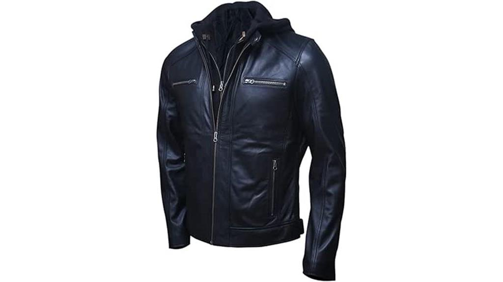 genuine lambskin motorcycle jacket
