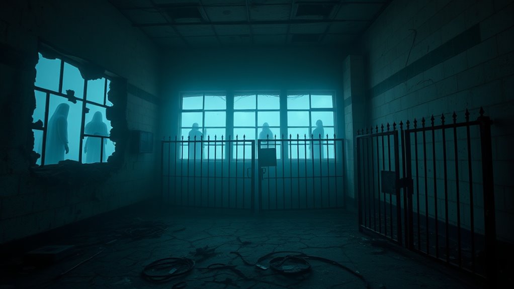 ghostly apparitions and noises