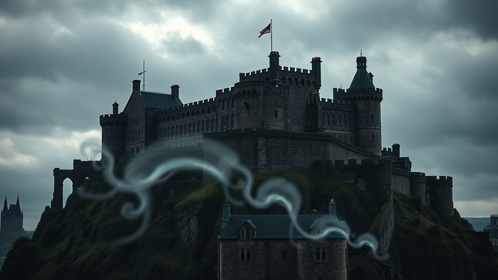 ghostly echoing drumming sounds