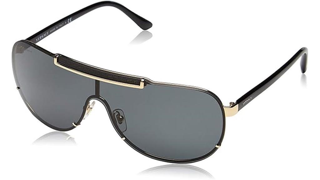 gold frame dark lenses