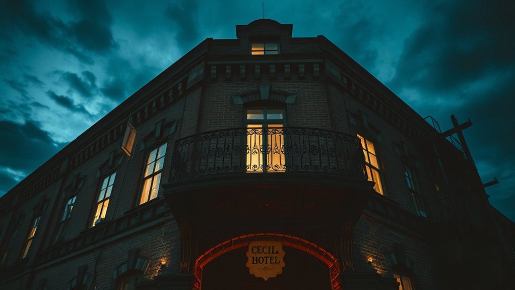 haunted hotel with dark history