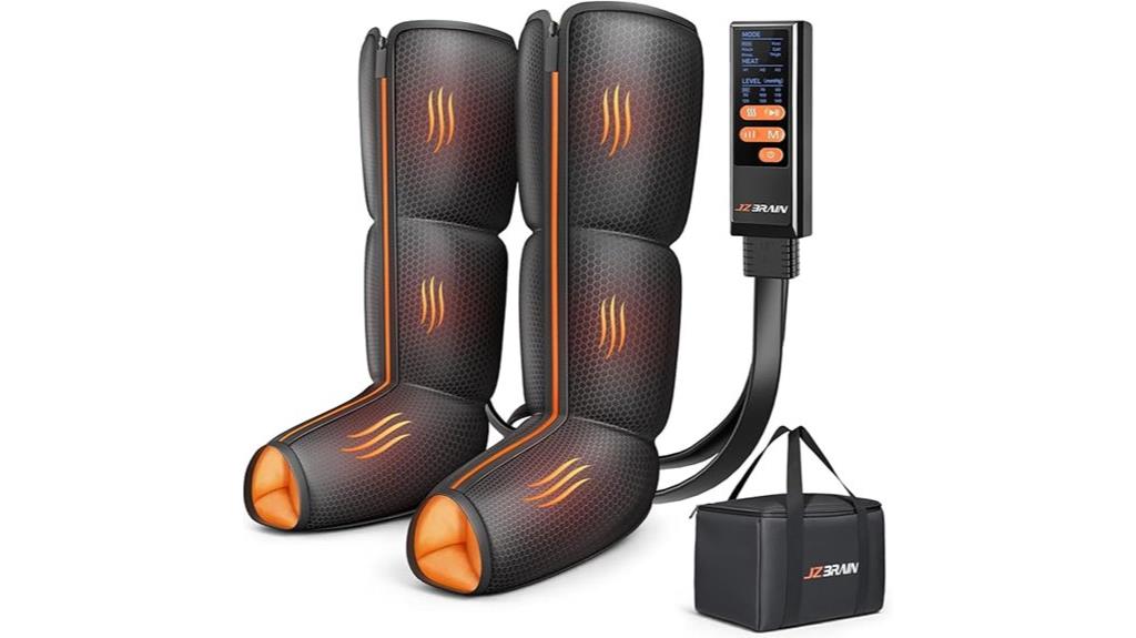 heated leg compression device