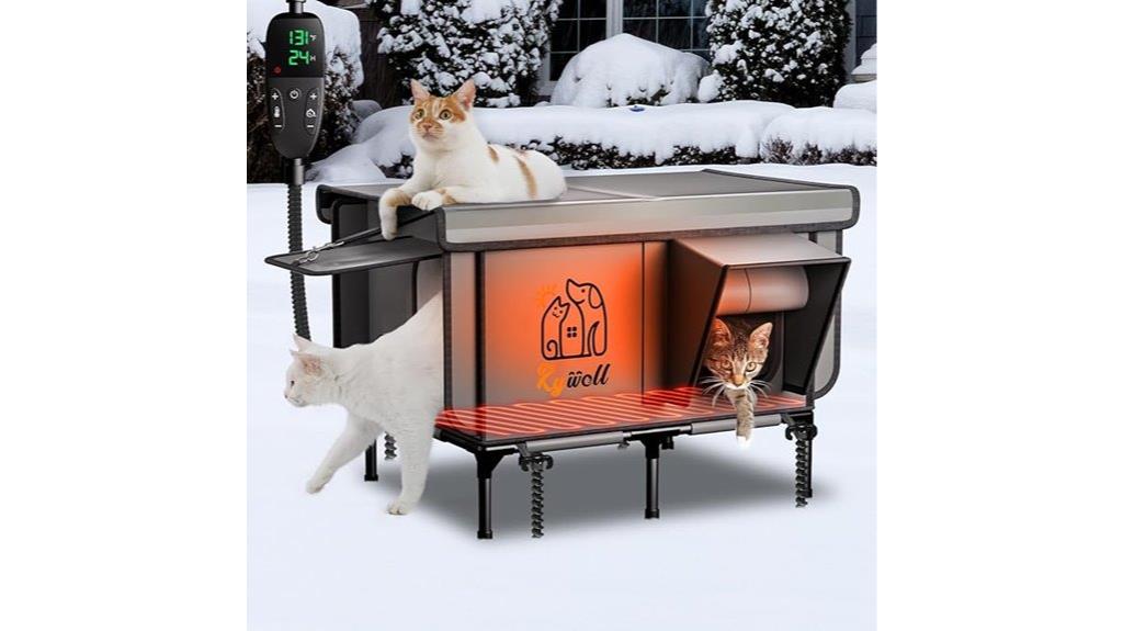 heated outdoor cat house