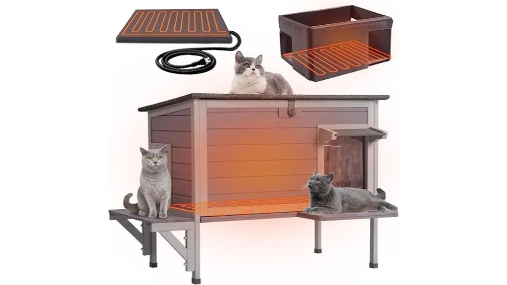 heated outdoor cat house